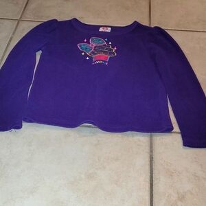 Garanimals Girls Purple Cupcake Sweet Long Sleeve Fleece Size 6